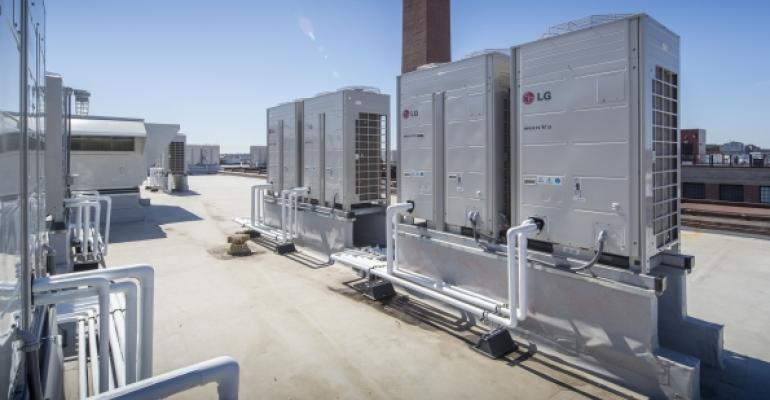 HVAC equipment at a foundry